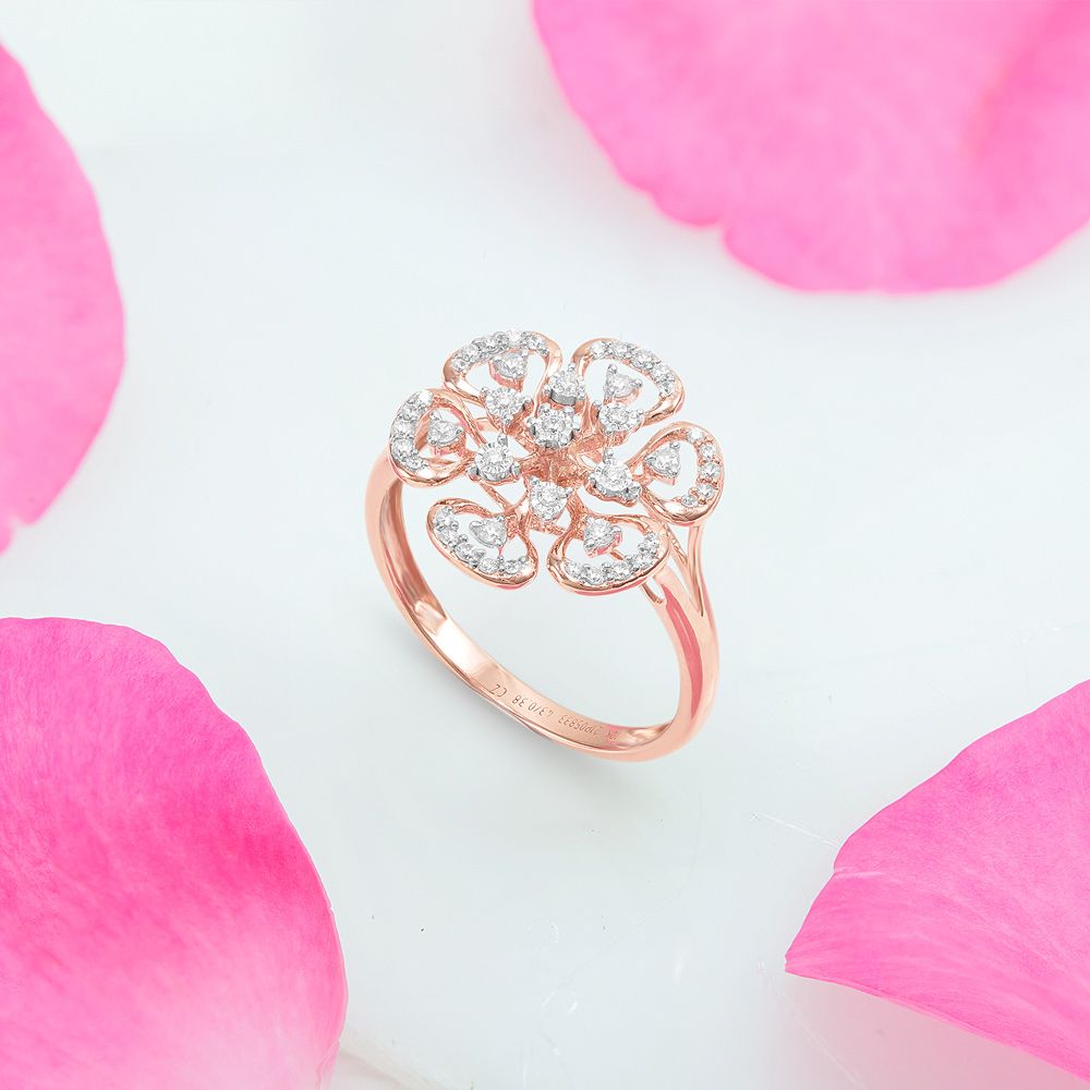 Delicate Diamond Finger Ring-Rings-ORG23LA9