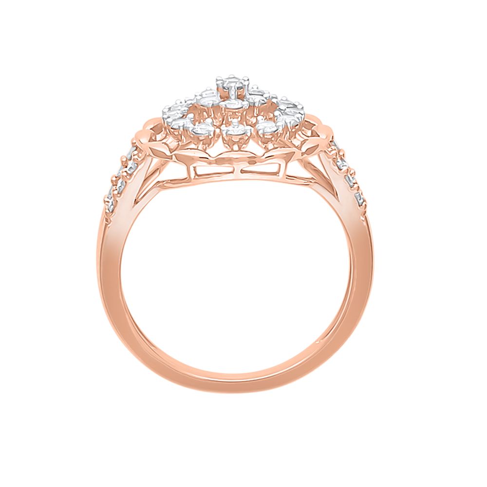 Divine Floral Diamond Finger Ring-Rings-ORG23LB9