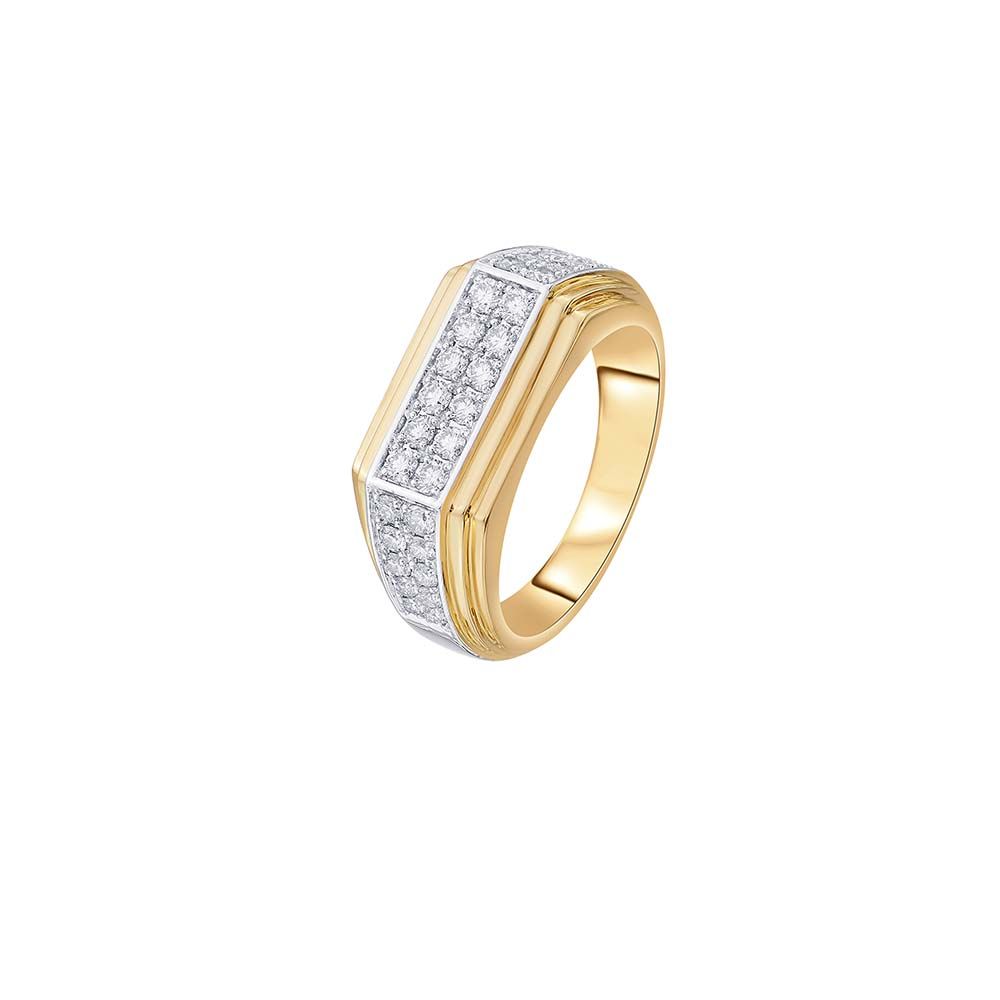 Classic Elegance Diamond Ring For Men-Diamond-ORG23LD3