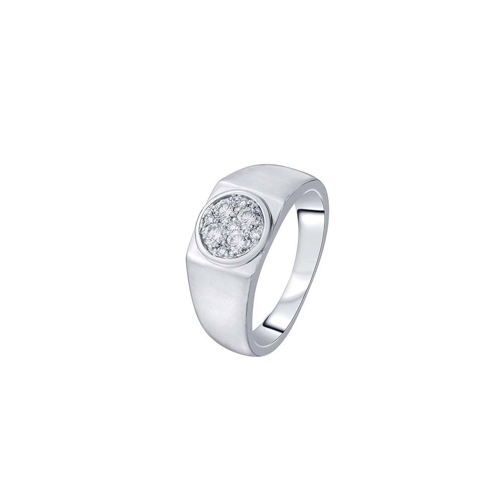 Heritage Shine Diamond Ring For Men-Rings-ORG23LE1