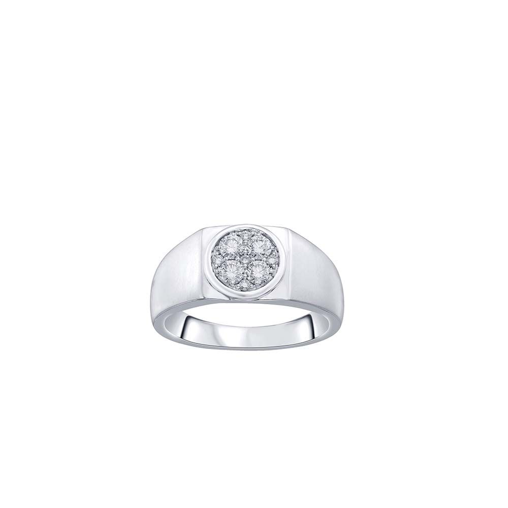 Heritage Shine Diamond Ring For Men-Rings-ORG23LE1