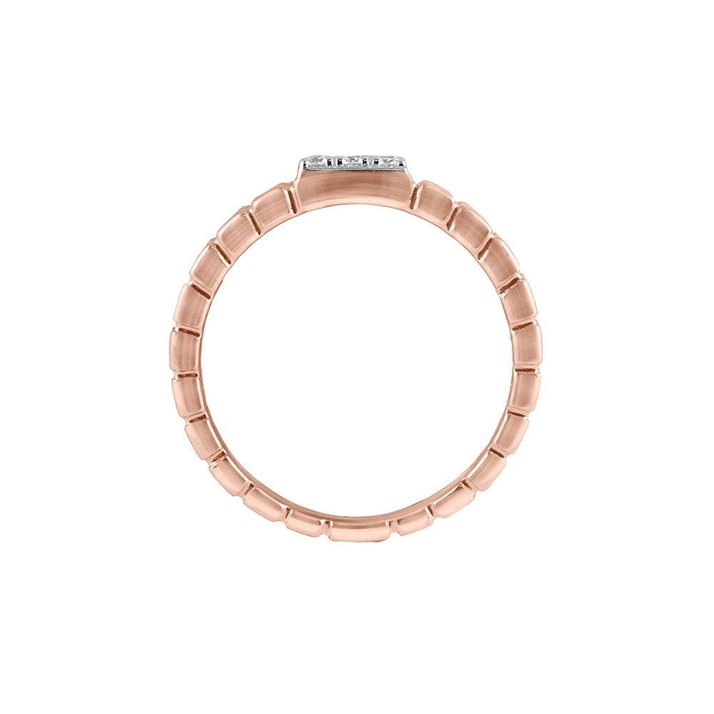Durable Rose Gold Diamond Ring For Men-Rings-ORG23LG6