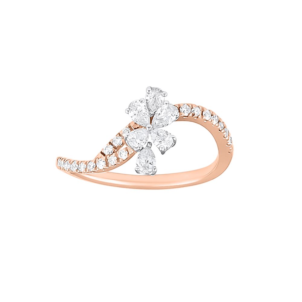 Enchanted Spark Rose Gold And Diamond Ring-Rings-ORG23LH4