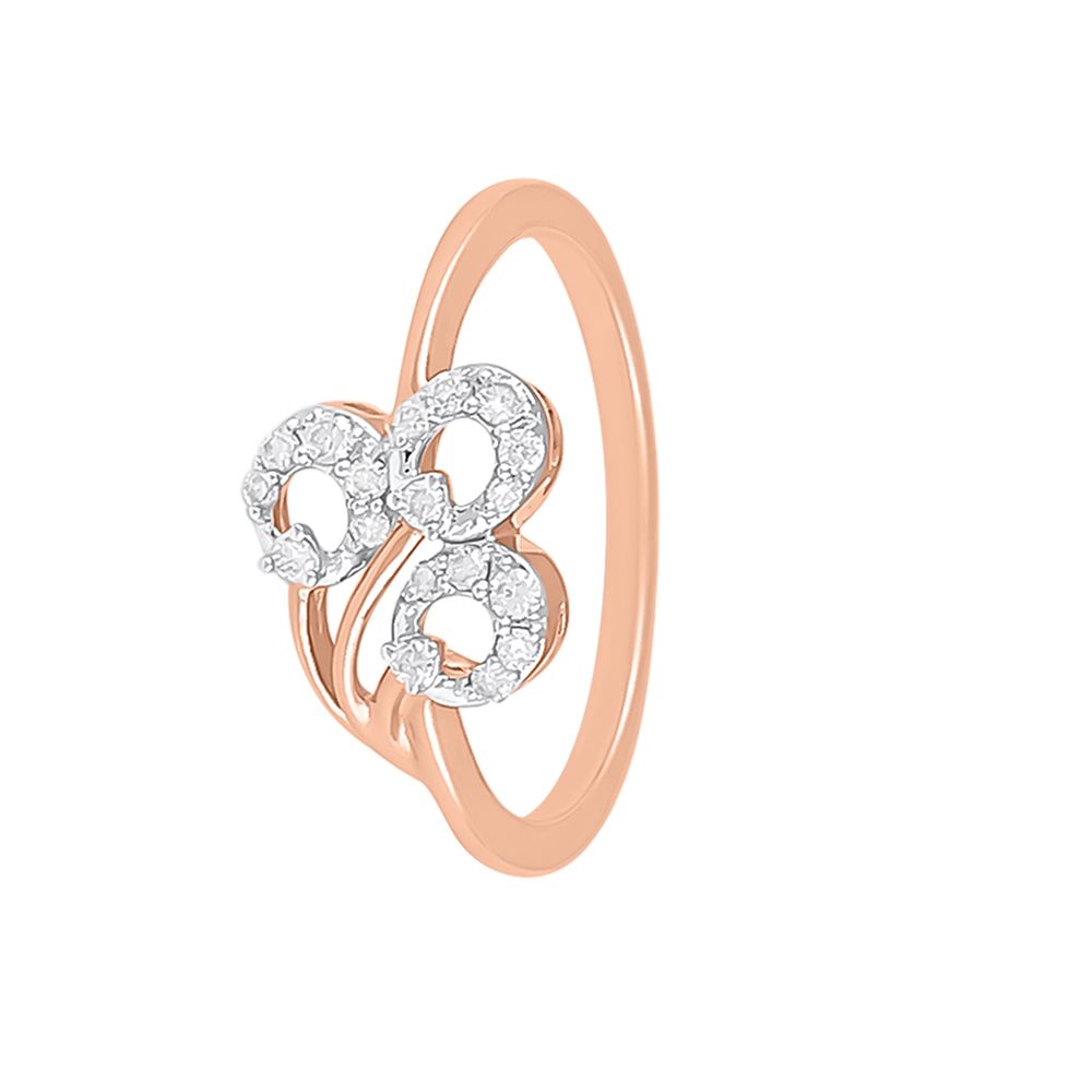 Allure Dream Rose Gold And Diamond Ring-Rings-ORG23LH6