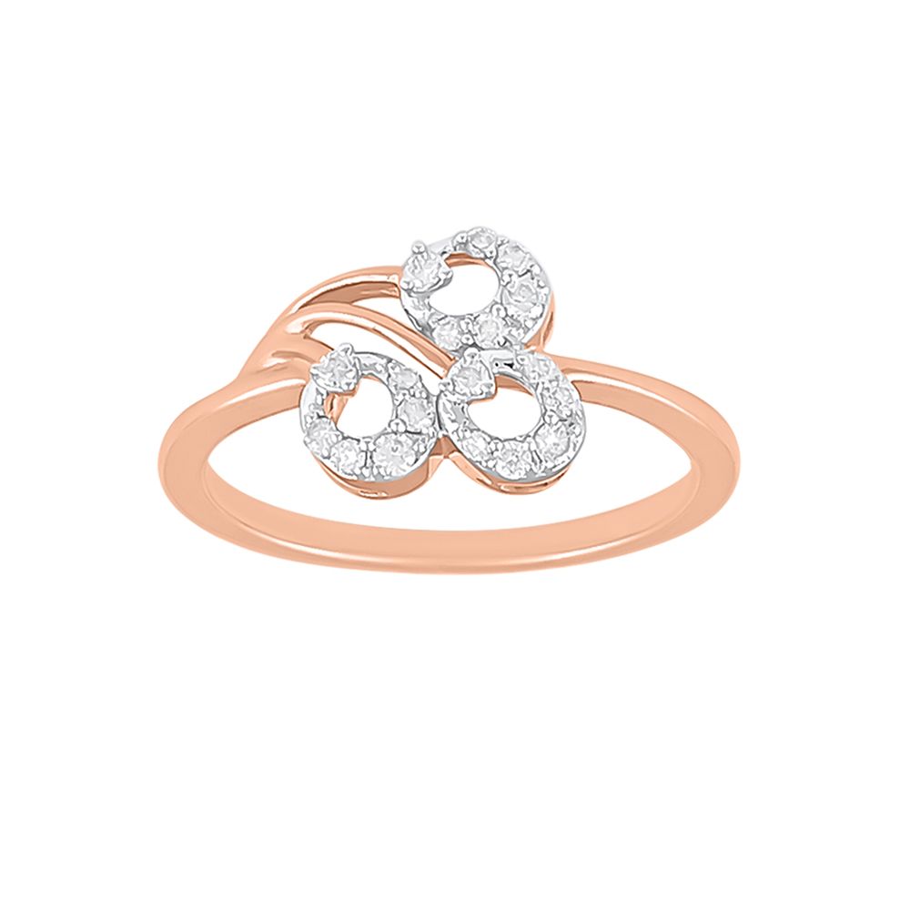 Allure Dream Rose Gold And Diamond Ring-Rings-ORG23LH6
