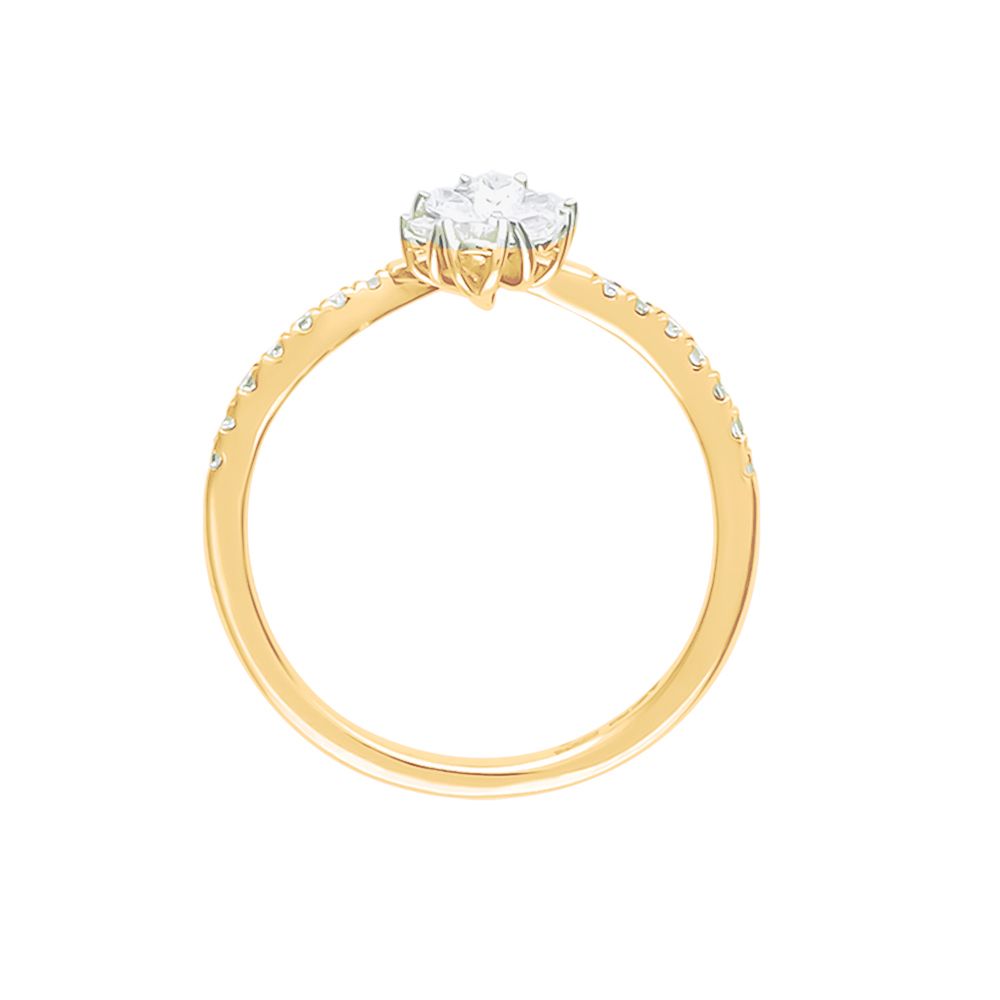 Luminous Legacy Yellow Gold And Diamond Ring-Rings-ORG23LH7