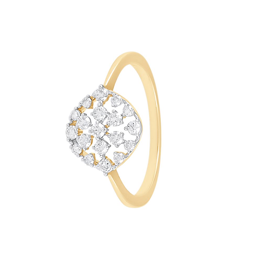 Celestial Brilliance Yellow Gold And Diamond Ring-Rings-ORG23LH8