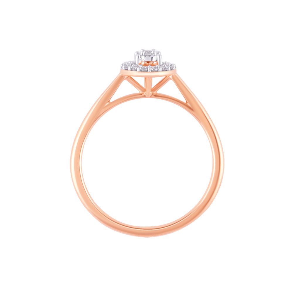 Elegant Diamond Rose Gold Ring-Rings-ORG24A19-D900XFC