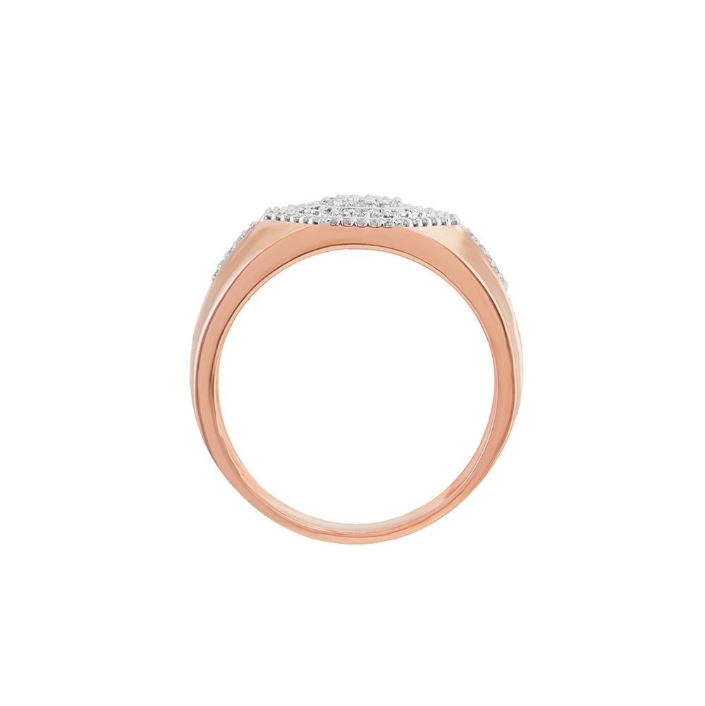 Intricate Diamond Studded Mens Finger Ring-Rings-ORG24K09