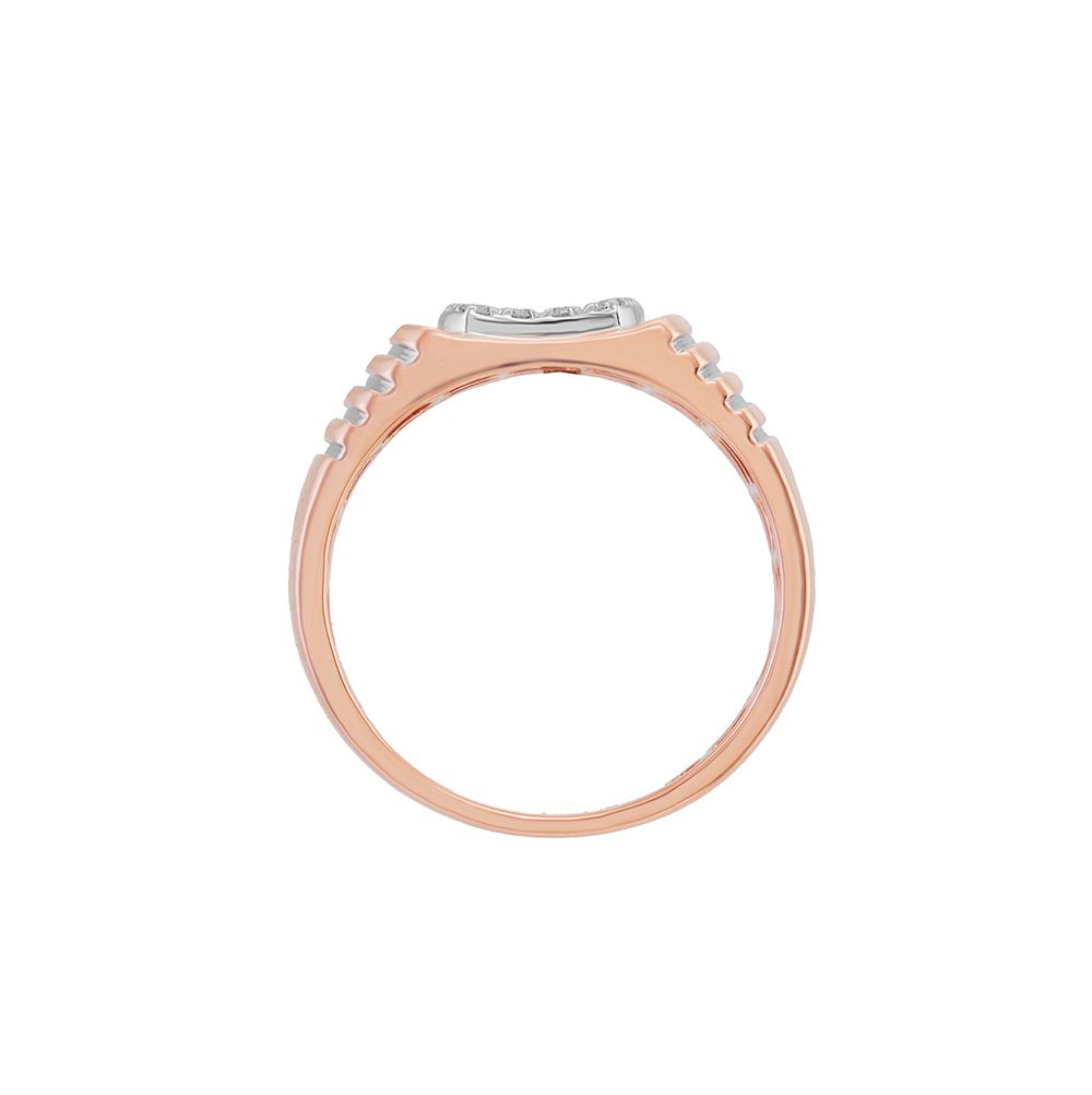 Textured Mens Diamond Finger Ring-Rings-ORG24K15