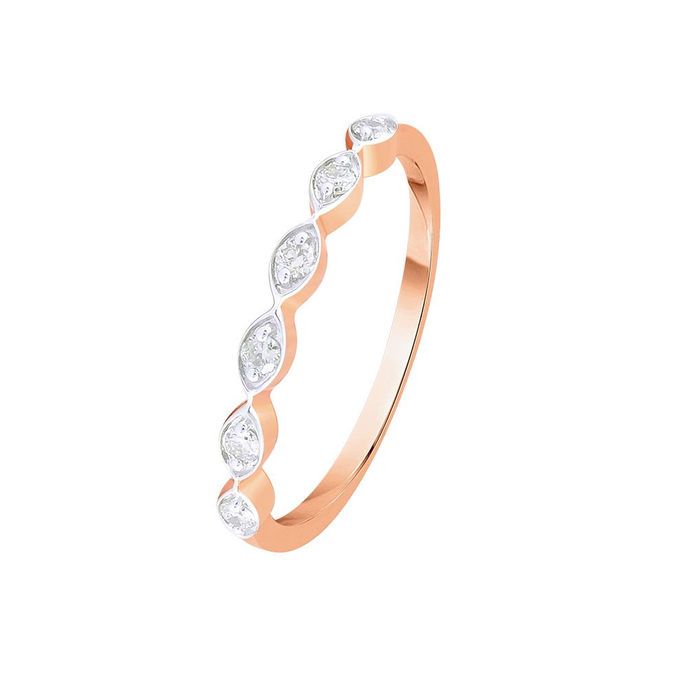 Glittering Casual Diamond Finger Ring-Rings-ORG24K26