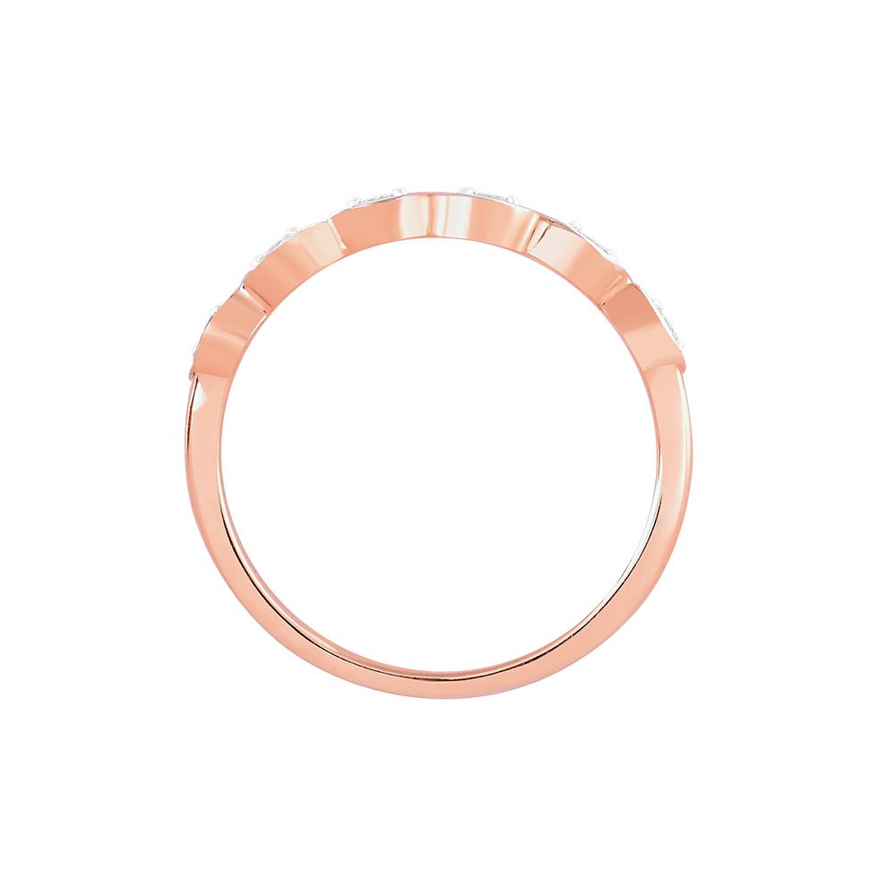 Glittering Casual Diamond Finger Ring-Rings-ORG24K26