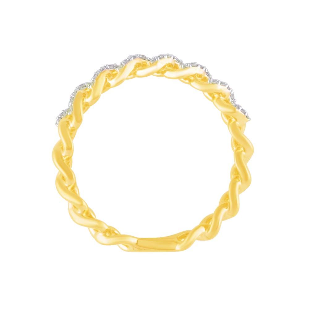 Breathtaking Diamond and Yellow Gold Finger Ring-Rings-ORG24K29