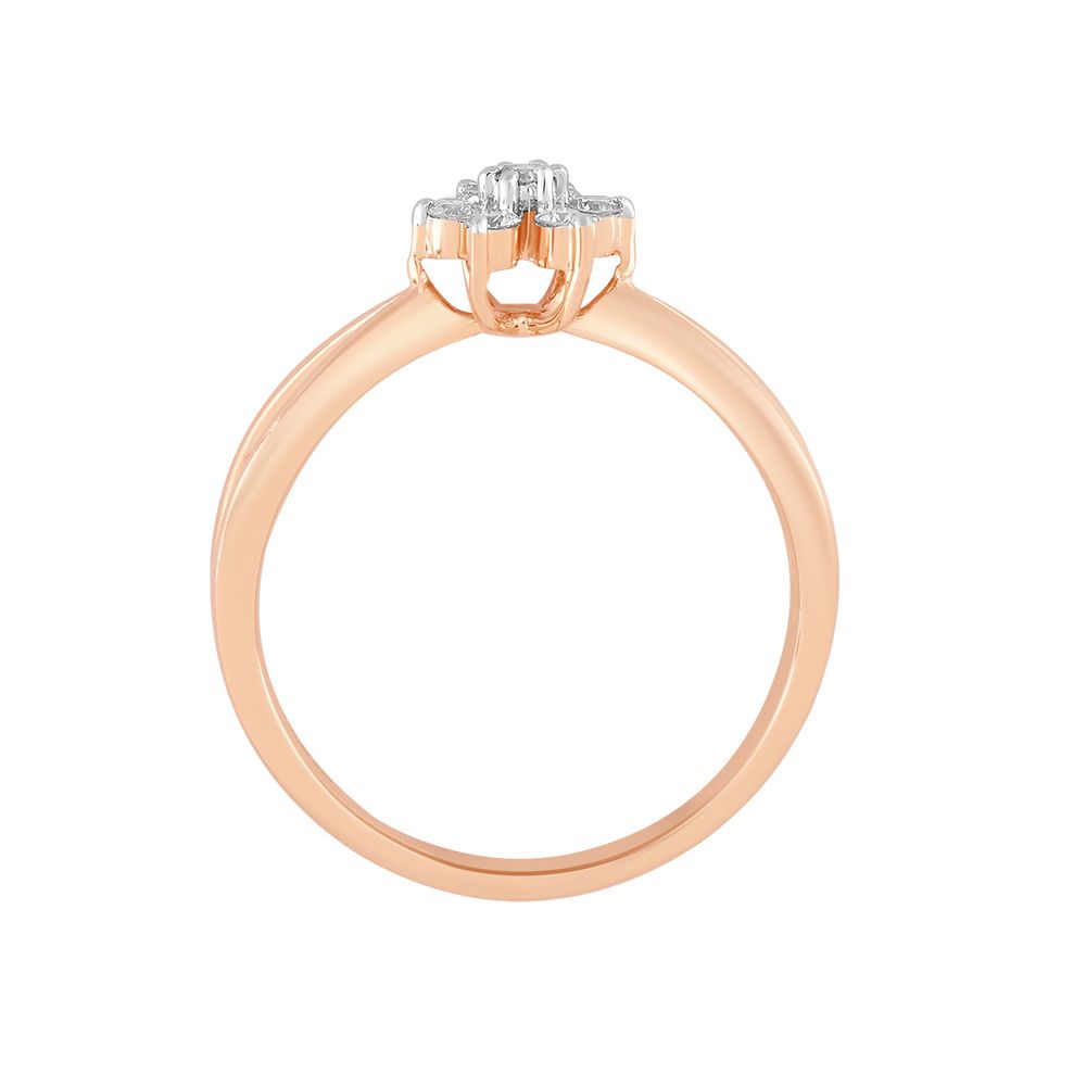 Star Spangled Diamond Finger Ring-Rings-ORG24K36