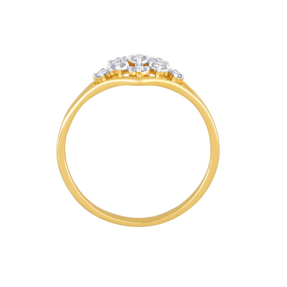 Chic Diamond Design Diamond Finger Ring-Rings-ORG24K39