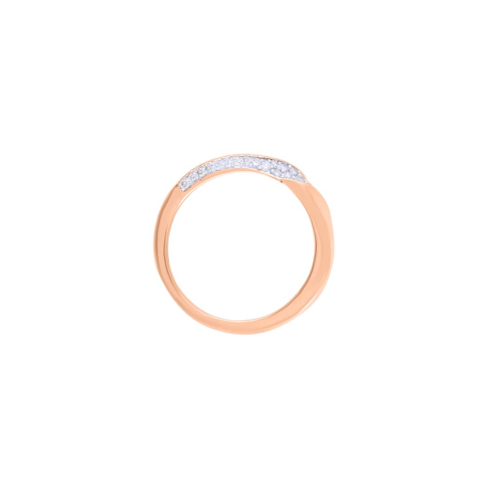 Eclectic Swirl Design Diamond Finger Band-Rings-ORG24K47