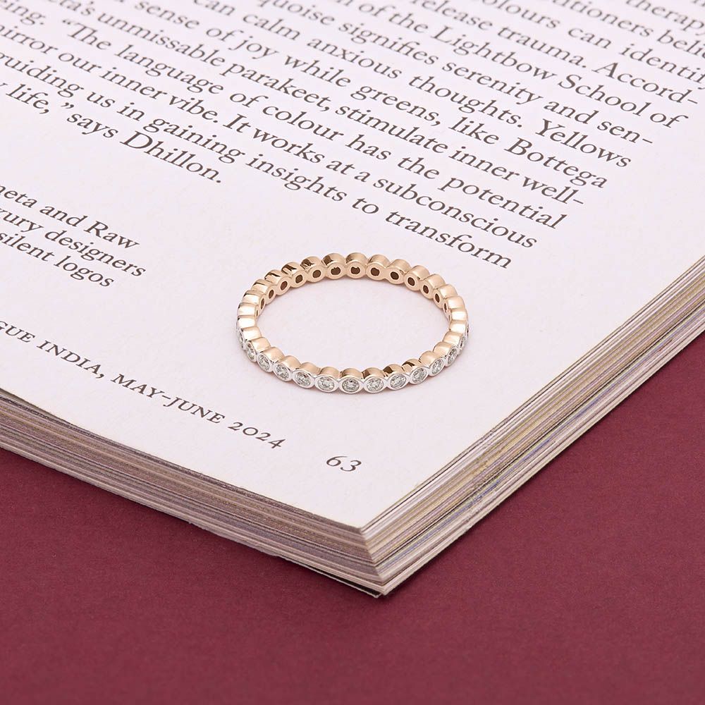 Sparkling Casual Diamond Finger Band-Rings-ORG24K53