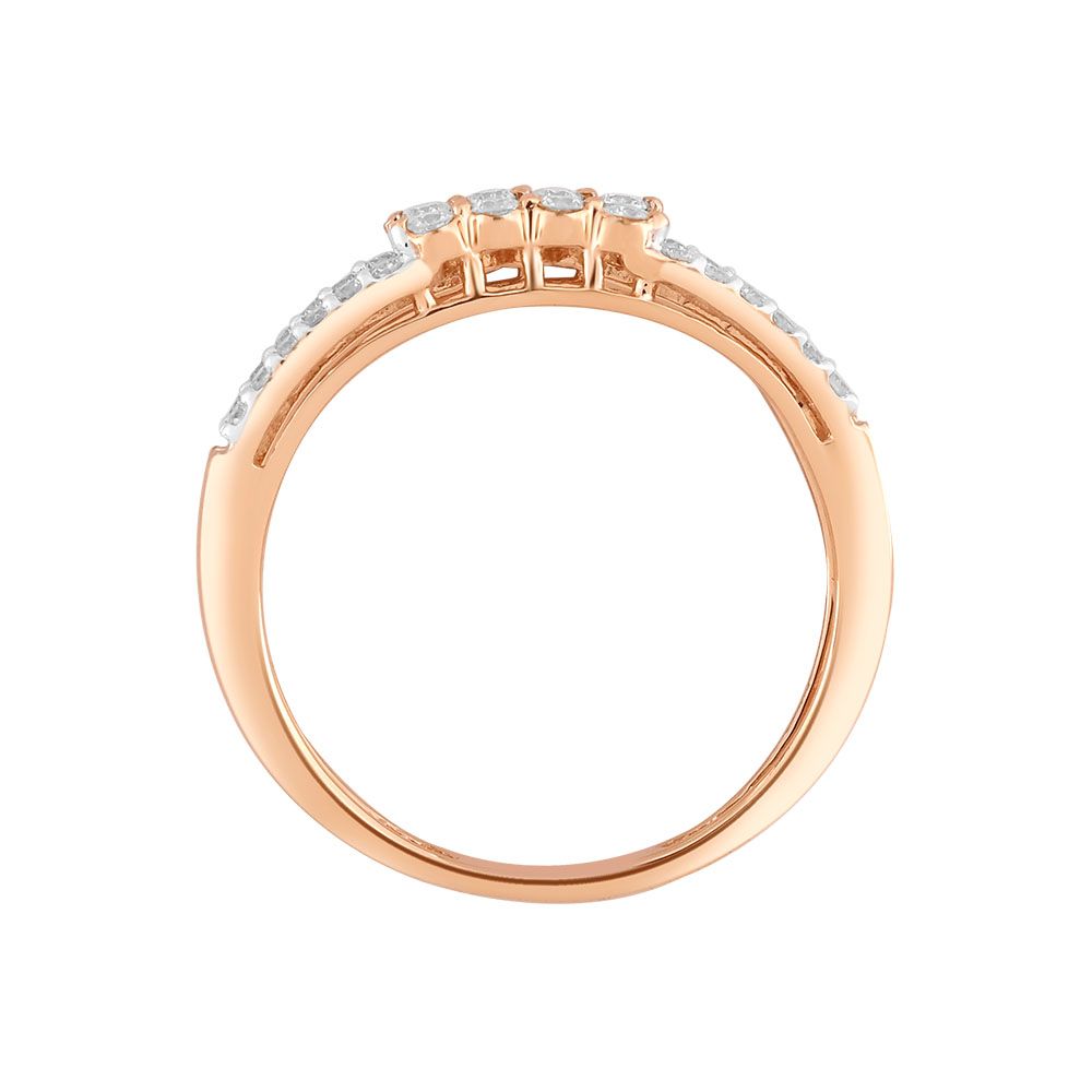 Brilliant Rose Gold Finger Band-Rings-ORG24K54