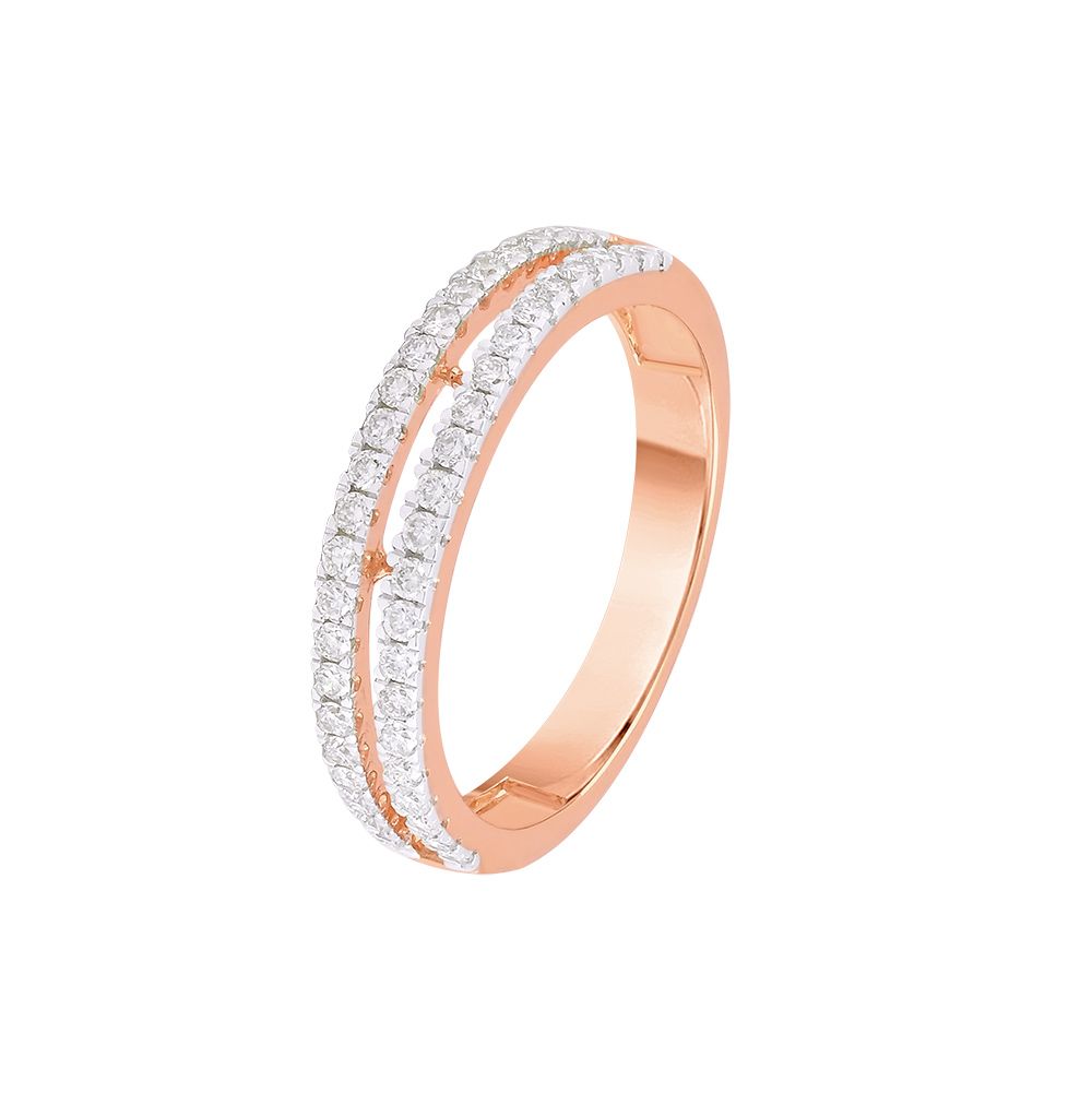 Solid Diamond Studded Finger Band-Rings-ORG24K55