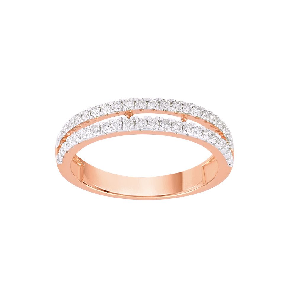 Solid Diamond Studded Finger Band-Rings-ORG24K55