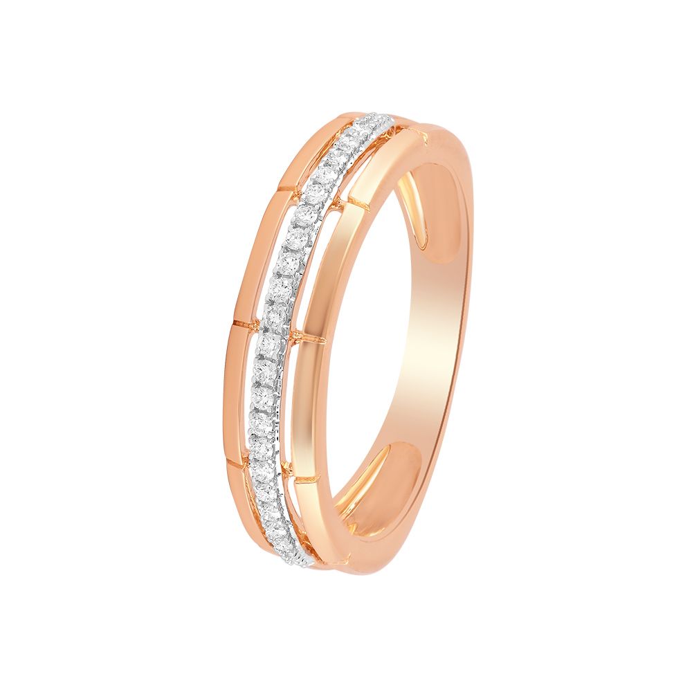 Brillant Yellow Gold and Diamond Finger Ring-Rings-ORG24K58