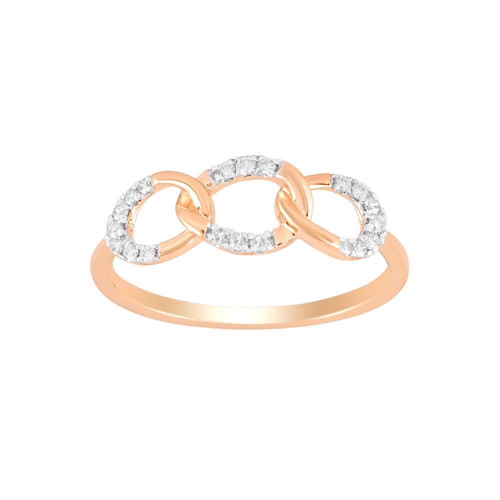 Perfect Circular Diamond Finger Ring-Rings-ORG24K65