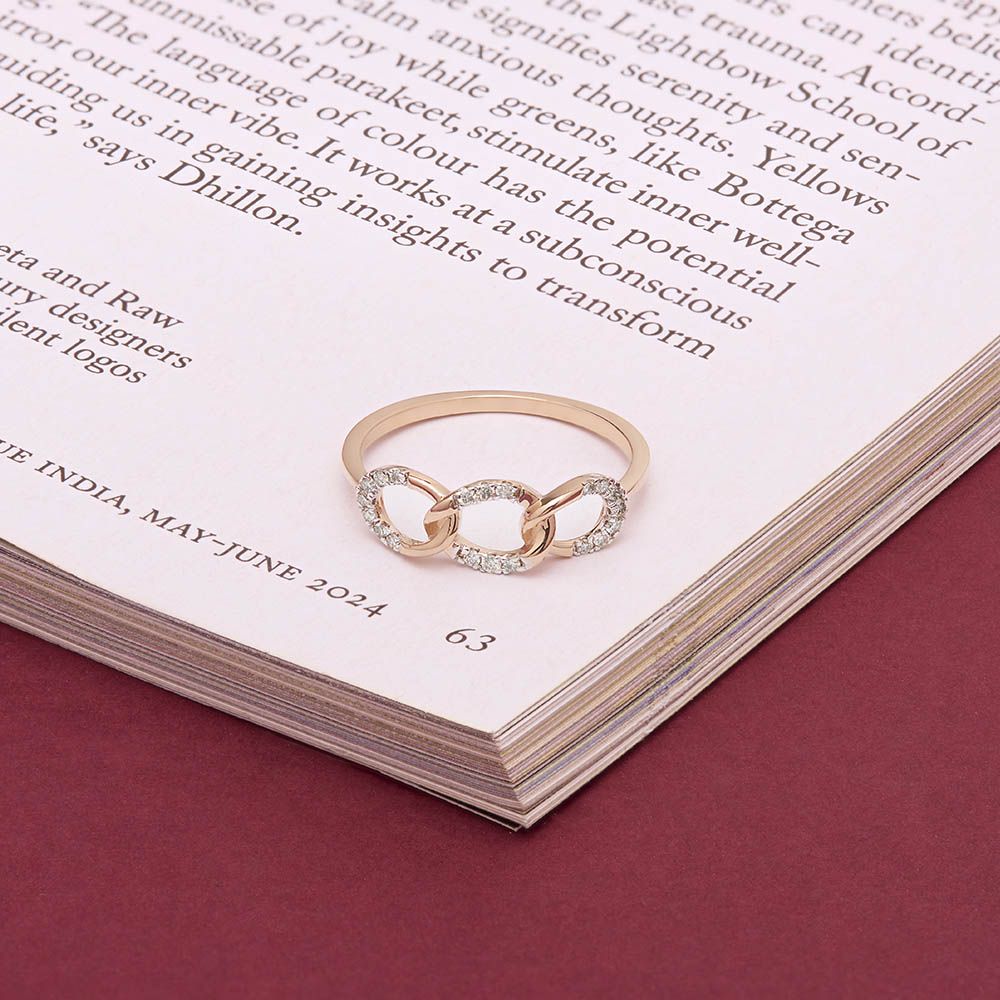Perfect Circular Diamond Finger Ring-Rings-ORG24K65