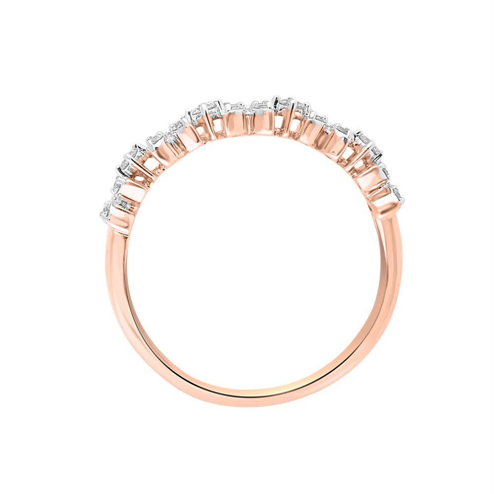 Resplendent Floral Diamond Finger Ring-Rings-ORG24K75