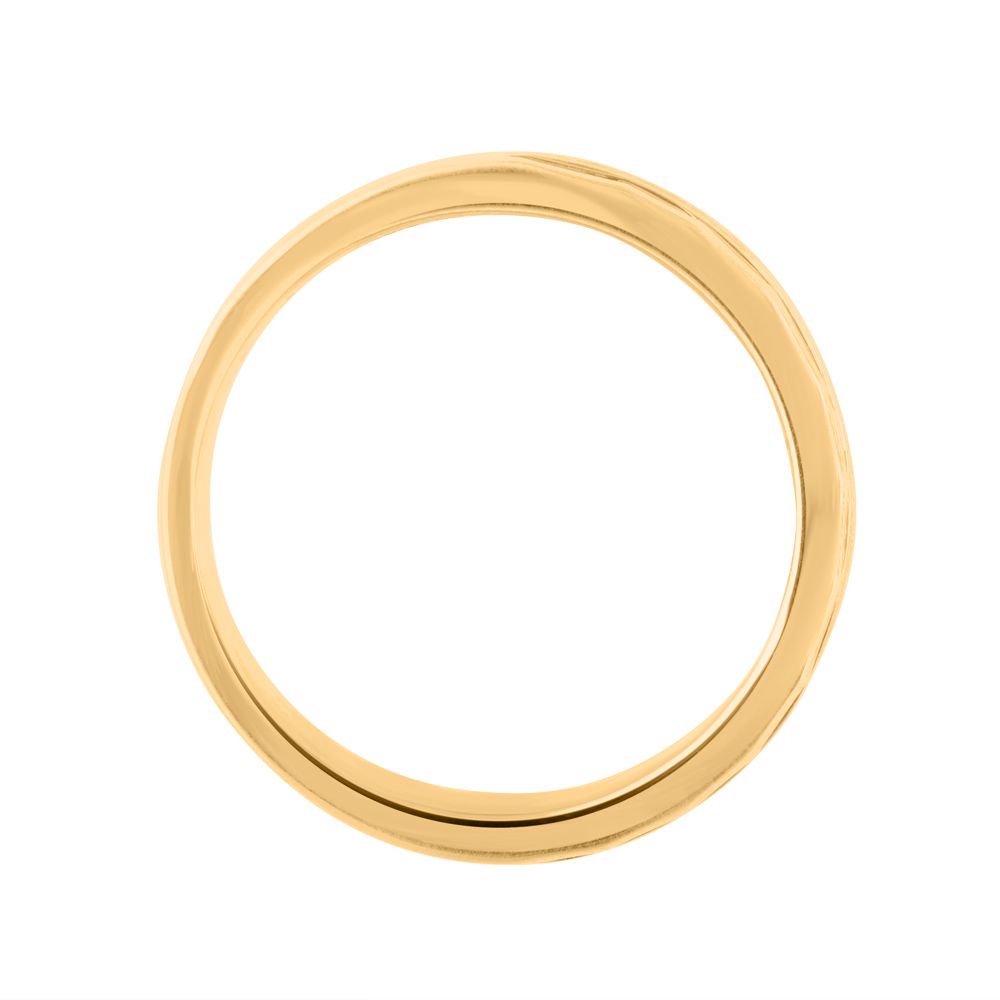 Refined Yellow Gold and Diamond Mens Finger Band-Diamond-ORG24K78