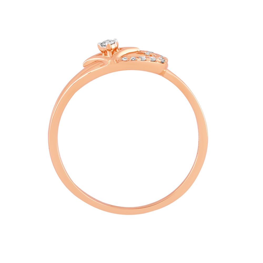 Versatile Rose Gold and Diamond Finger Ring-Rings-ORG24K88