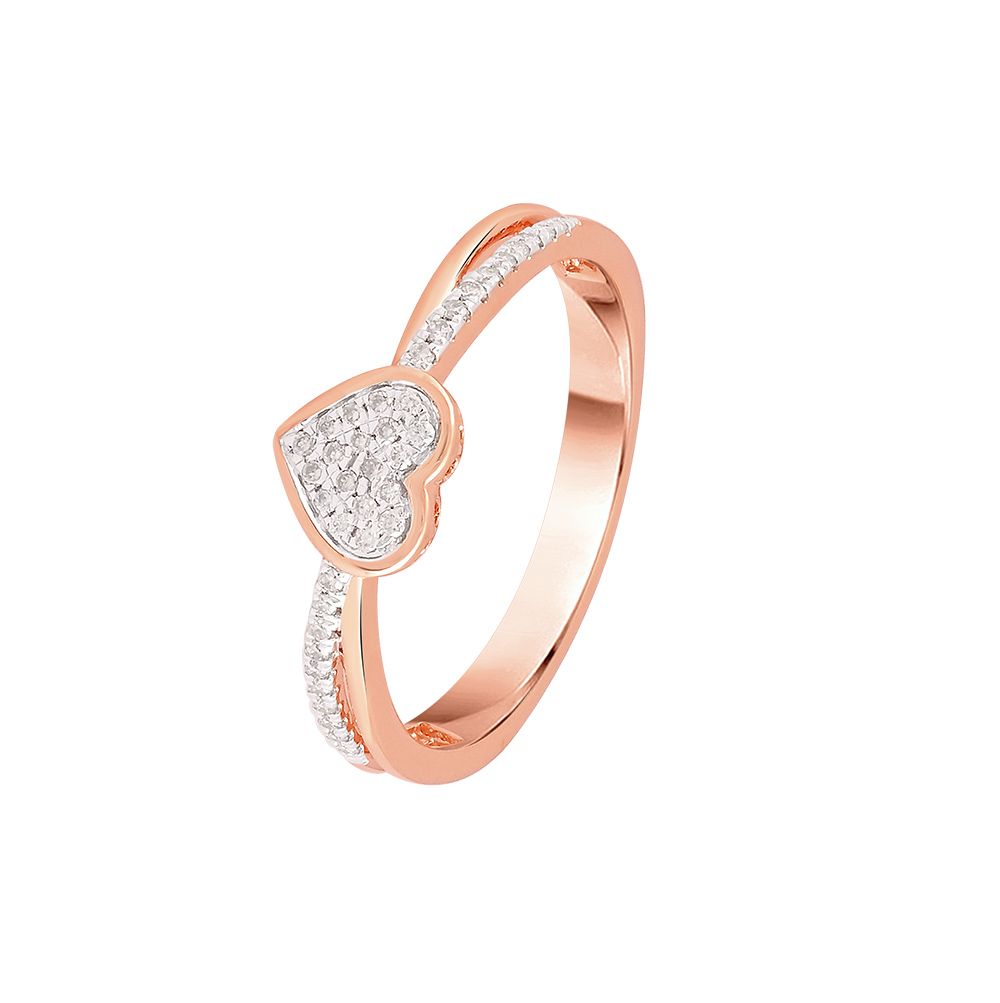 Stunning Heart Shaped Diamond Finger Ring-Rings-ORG24K91