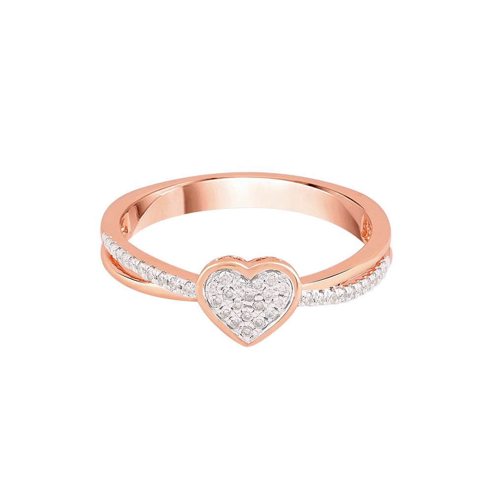 Stunning Heart Shaped Diamond Finger Ring-Rings-ORG24K91