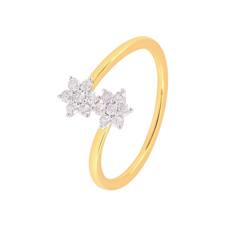Radiant Nakshatra Diamond Finger Ring-Rings-ORG24K95