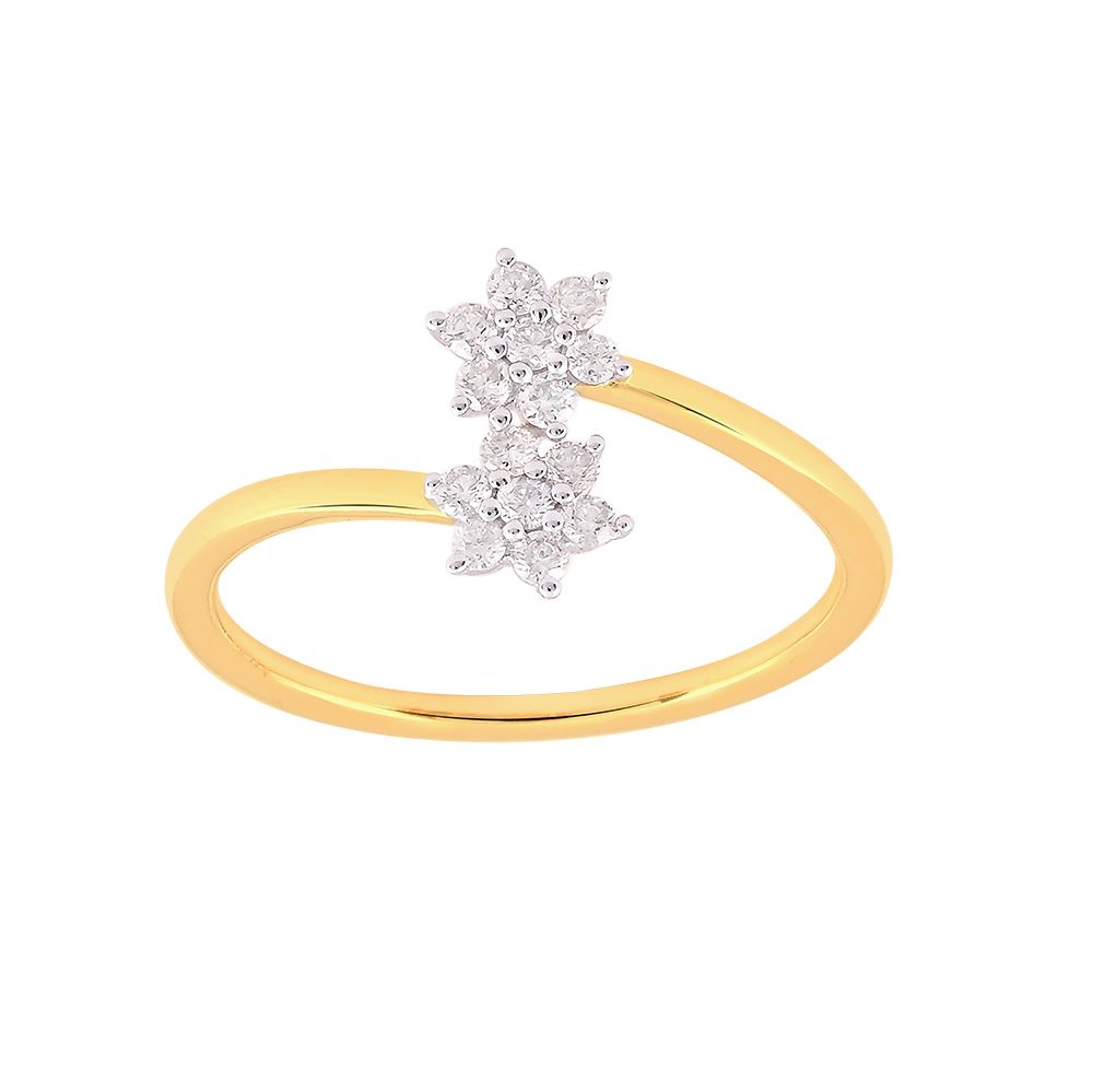 Radiant Nakshatra Diamond Finger Ring-Rings-ORG24K95