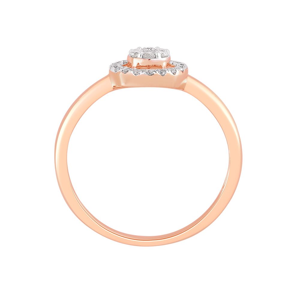 Dazzling Cluster Design Diamond Finger Ring-Rings-ORG24L06