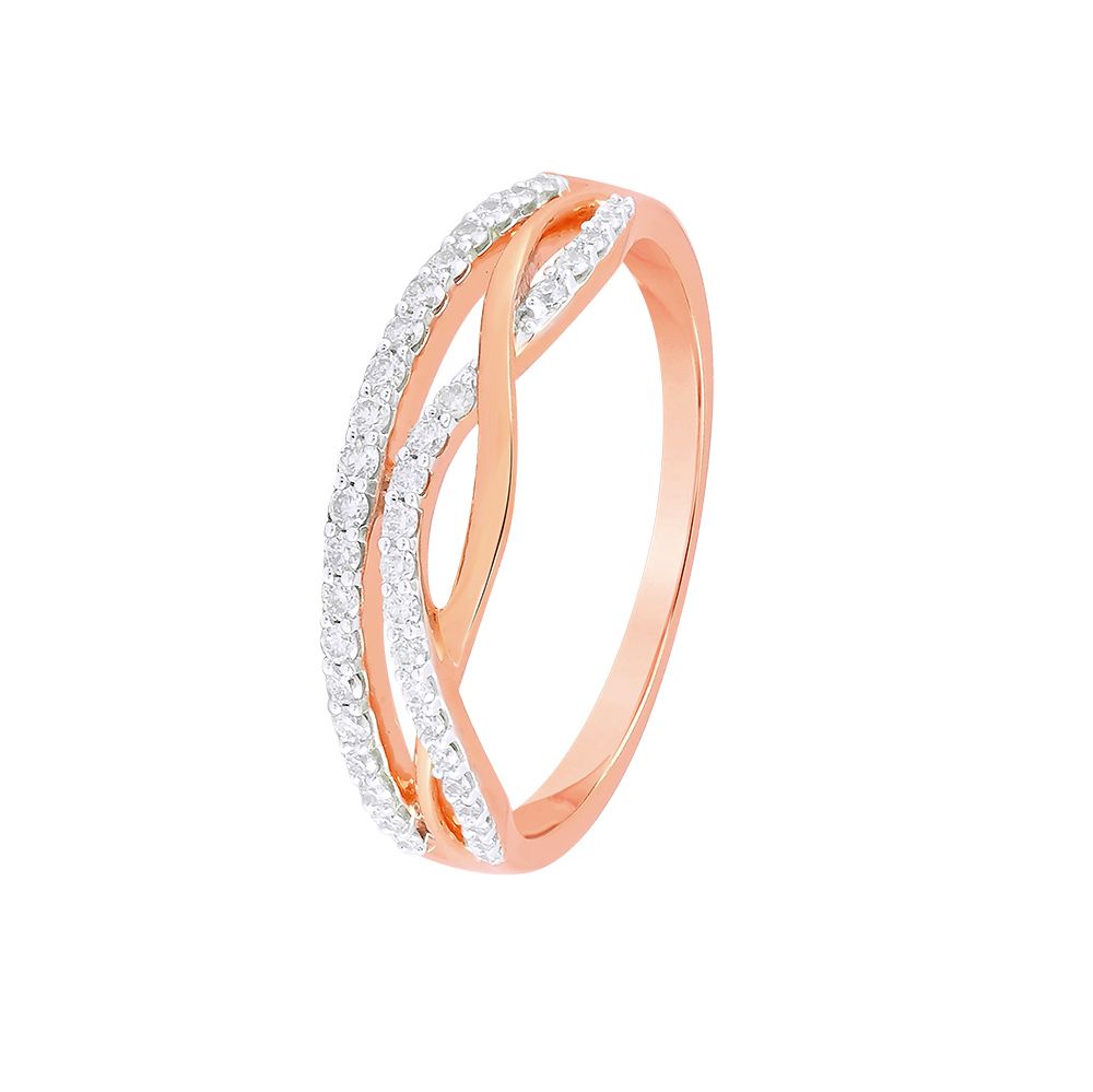 Stunning Infinity Design Diamond Finger Band-Rings-ORG24L10