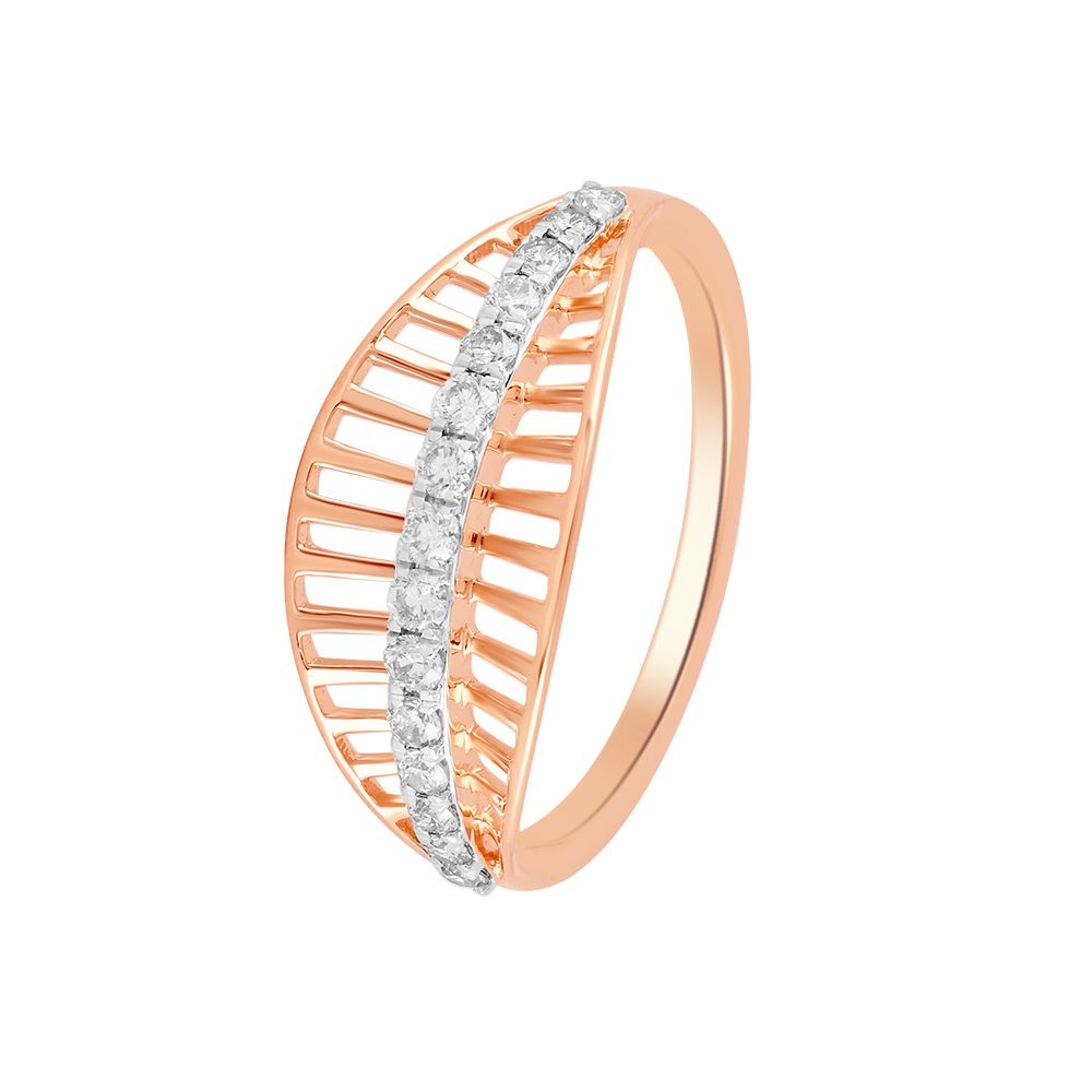 Precious Lattice Pattern Diamond Finger Band-Rings-ORG24L12