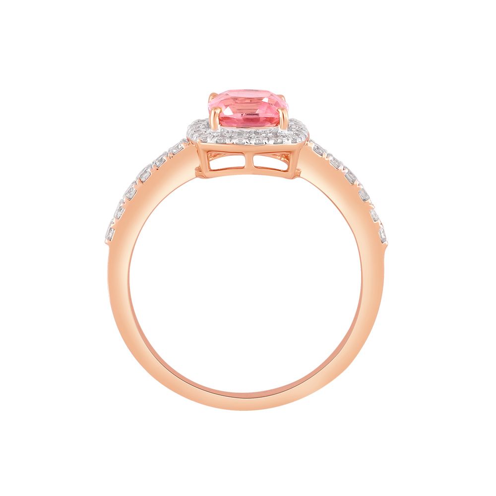 Glorious Halo Design Diamond Finger Ring-Rings-ORG24L14