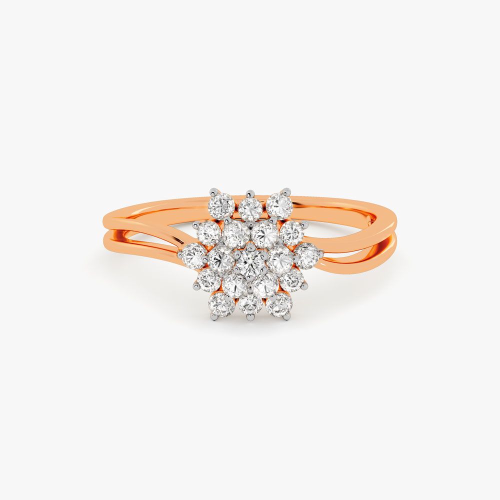 Rose Pathway Floral Womens Ring-Rings-ORG24L45