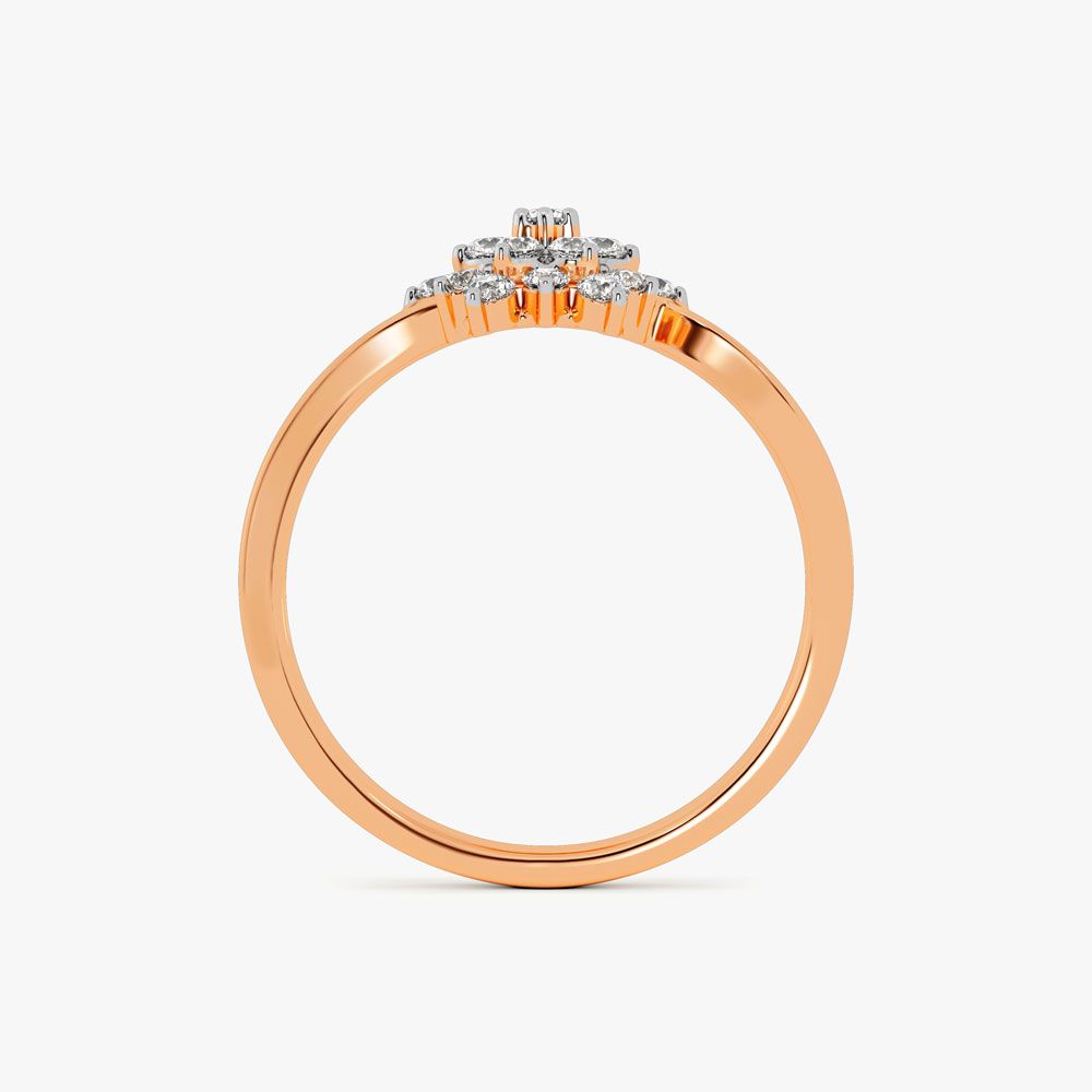 Rose Pathway Floral Womens Ring-Rings-ORG24L45