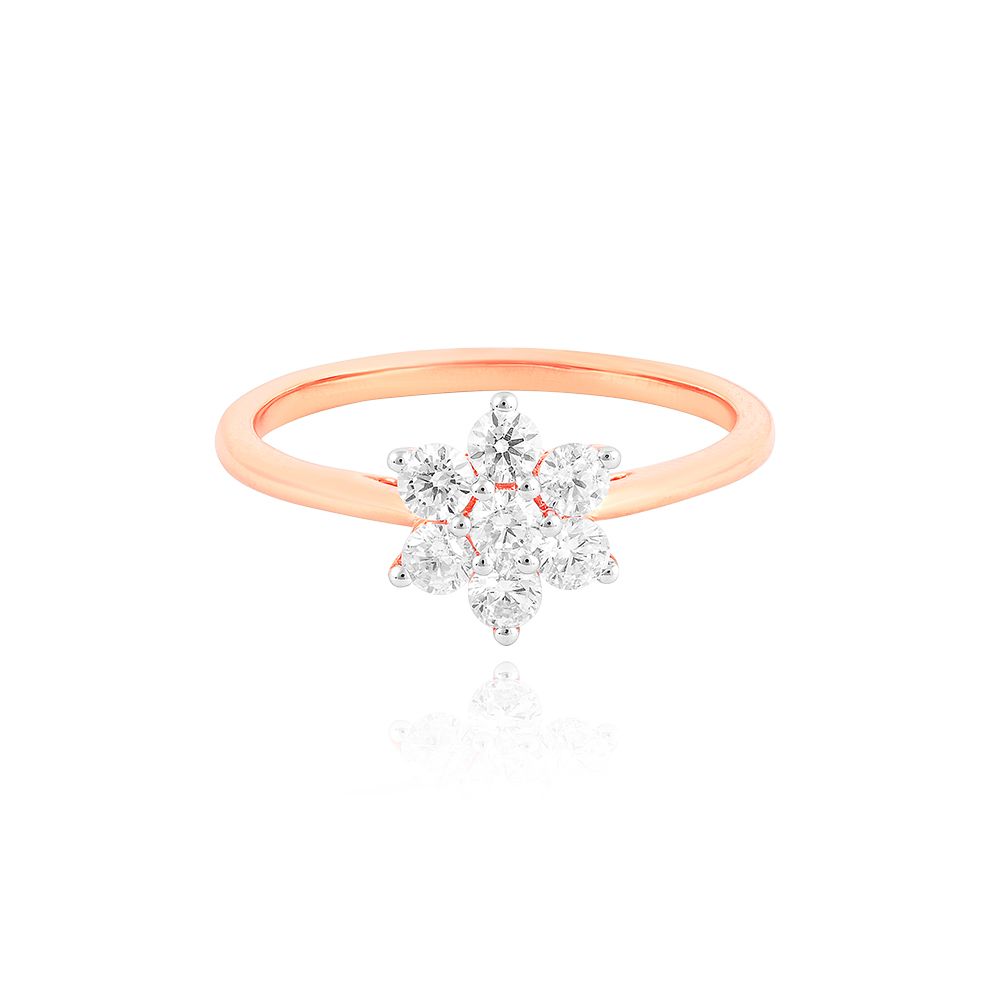 Floral Elegance Diamond Ring-Rings-ORG25I71