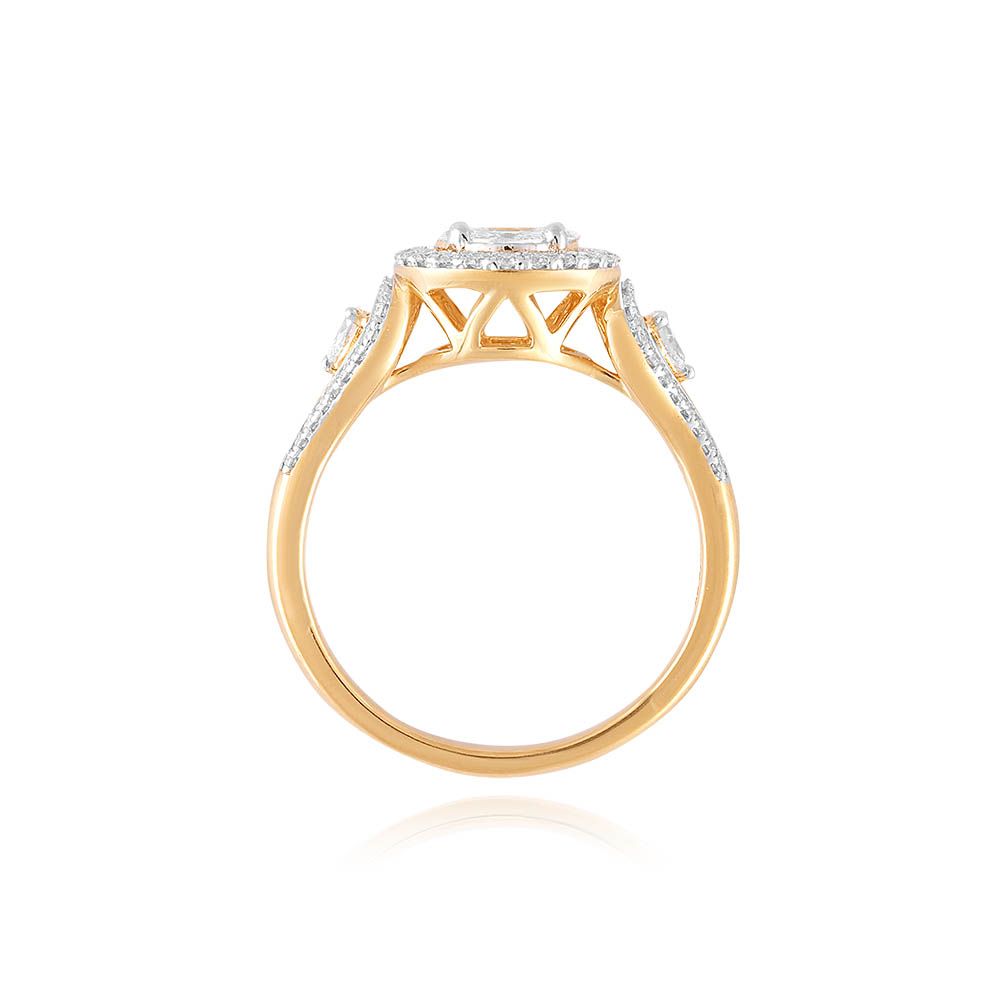 Glimpse Lightweight 18KT Diamond Ring-Rings-ORG25K05