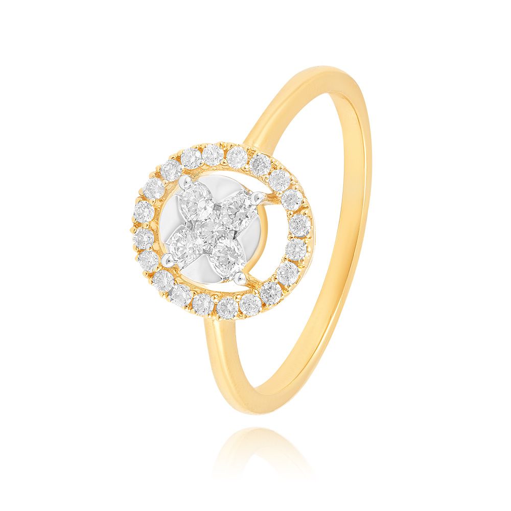 Brilliant Cluster Diamond Ring-Rings-ORG25K14