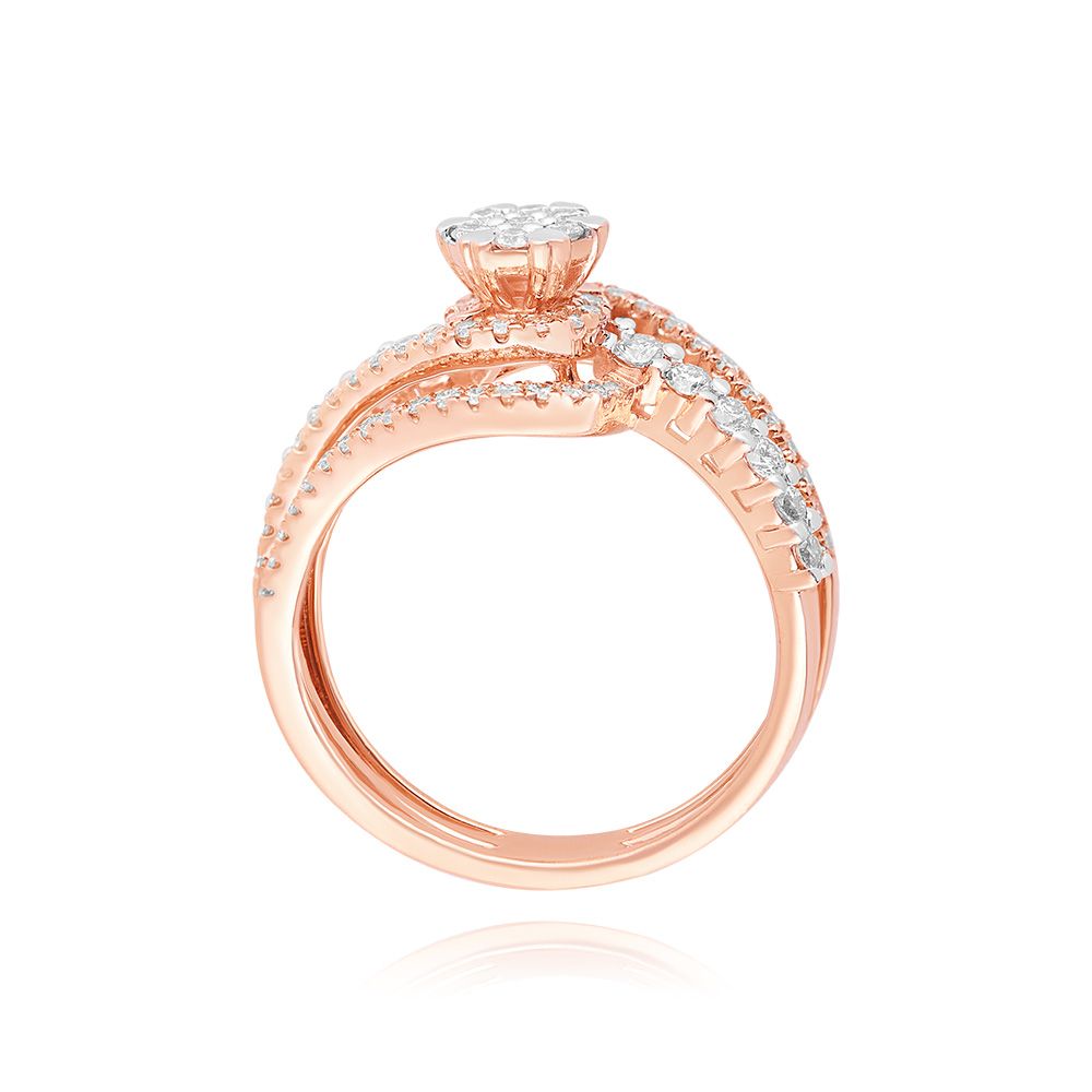 Golden Petal Womens Ring-Rings-ORG25K51