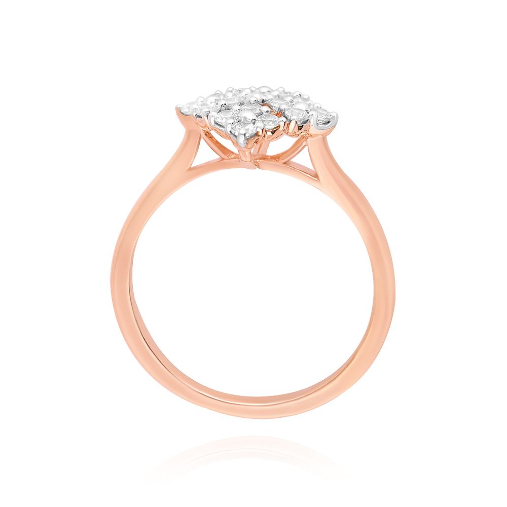 Geometric Charm Rose Gold Ring-Rings-ORG25K61