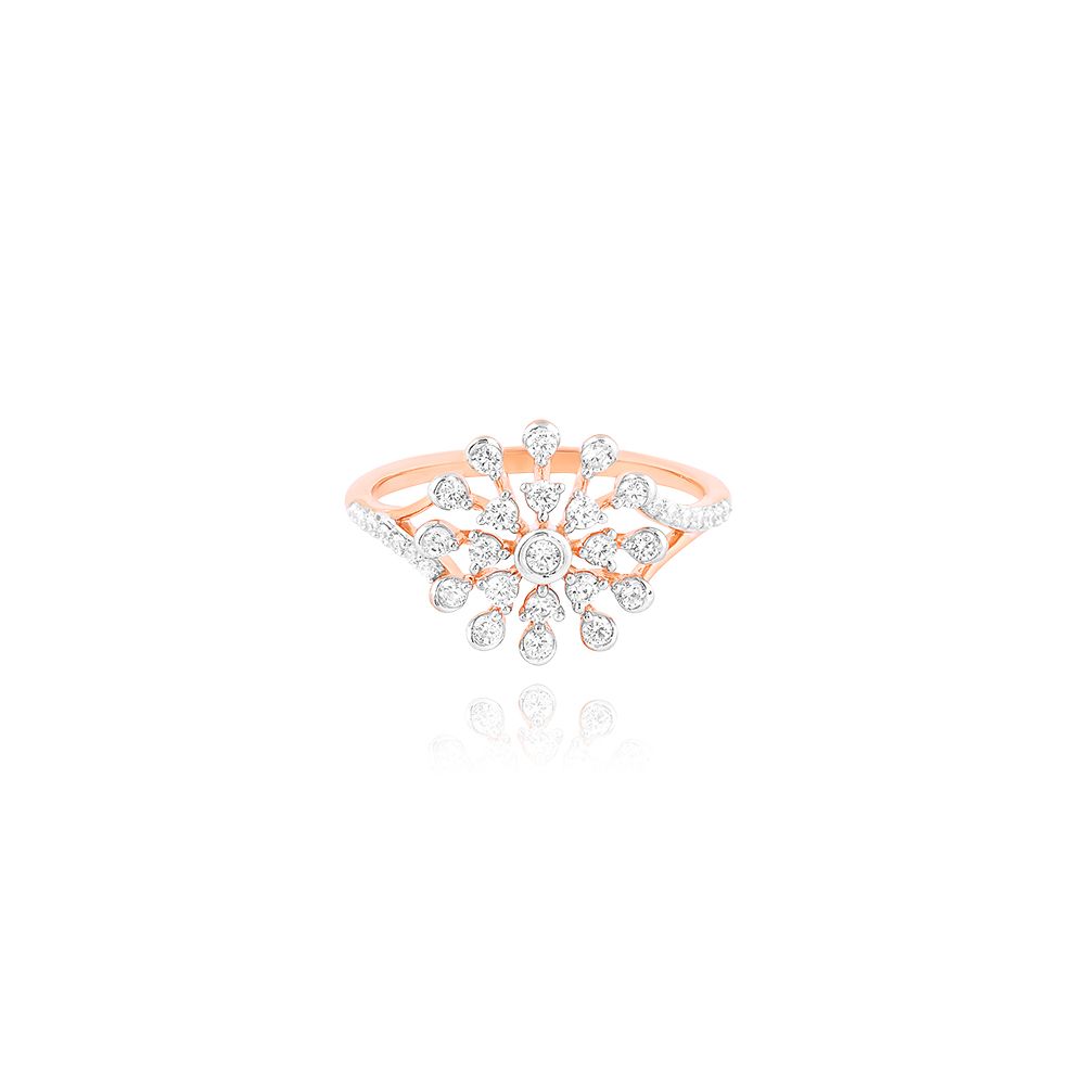 Floral Joy Rose Gold Ring-Rings-ORG25K62
