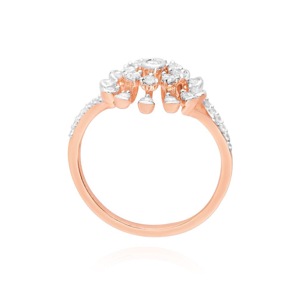 Floral Joy Rose Gold Ring-Rings-ORG25K62