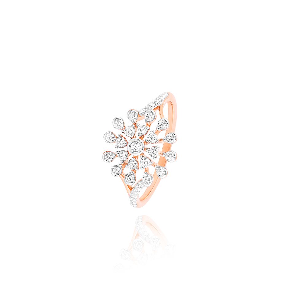 Floral Joy Rose Gold Ring-Rings-ORG25K62