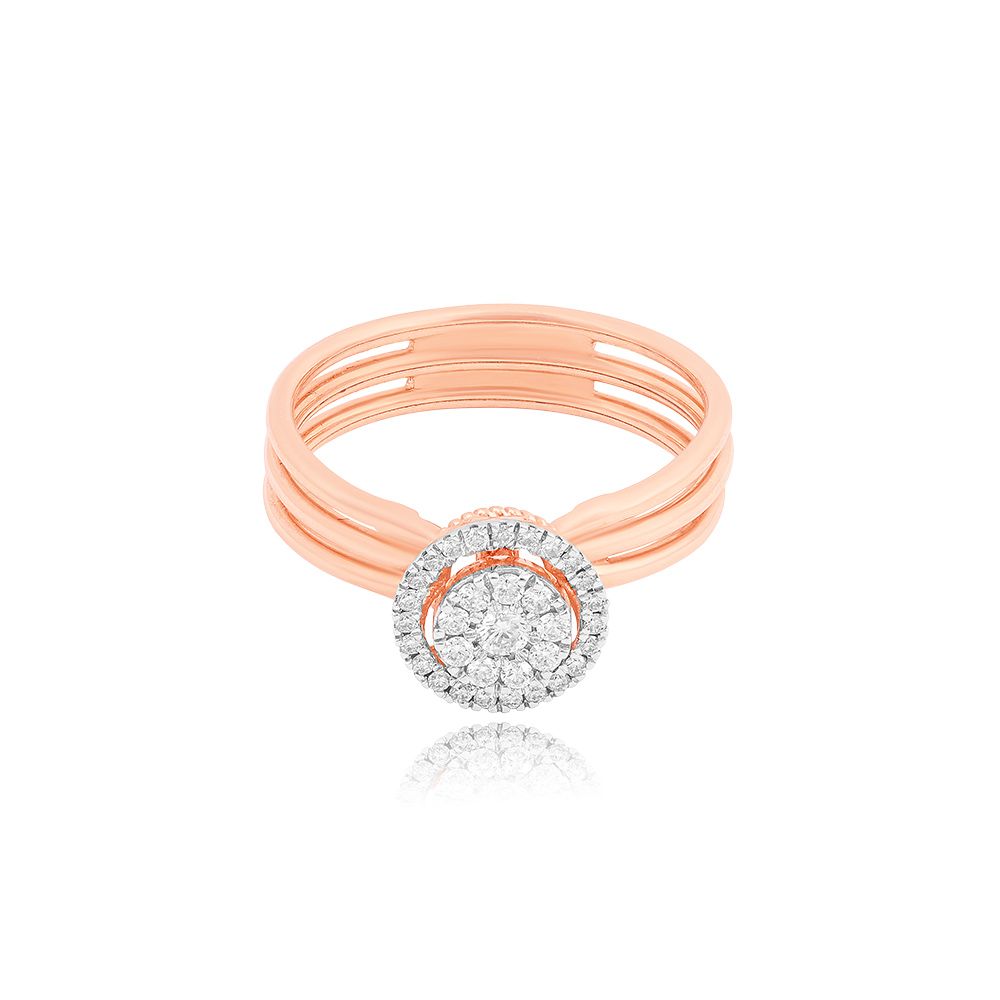 Radiant Bloom Diamond Ring-Rings-ORG25K98