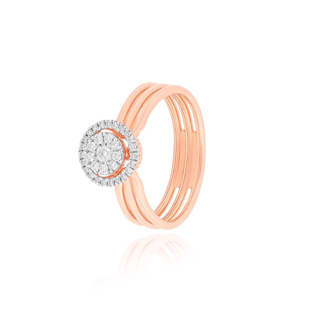 Radiant Bloom Diamond Ring-Rings-ORG25K98